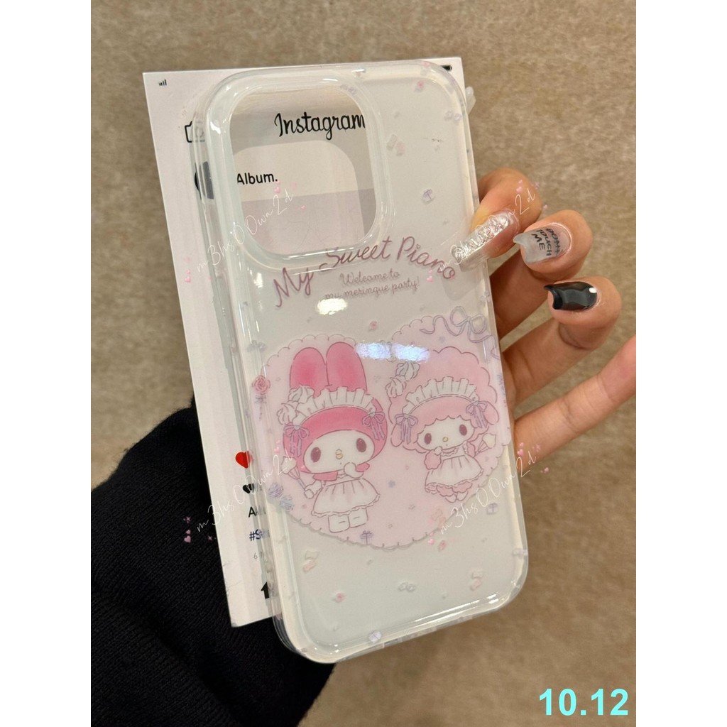 抖音Dy同款iPhone16女仆美樂蒂新款蘋果12/14/15Pro手機殼11防摔8