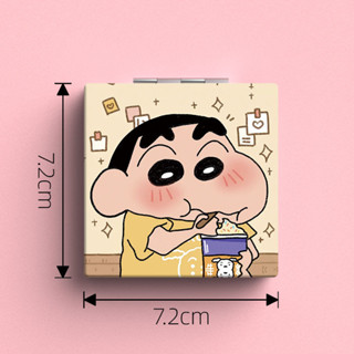 蠟筆小新化妝鏡🌸 可折疊鏡子 蠟筆小新隨身折疊可愛化妝鏡便攜手持迷你隨身少女心雙面翻蓋式 蠟筆小新 便攜隨身 吉伊卡哇
