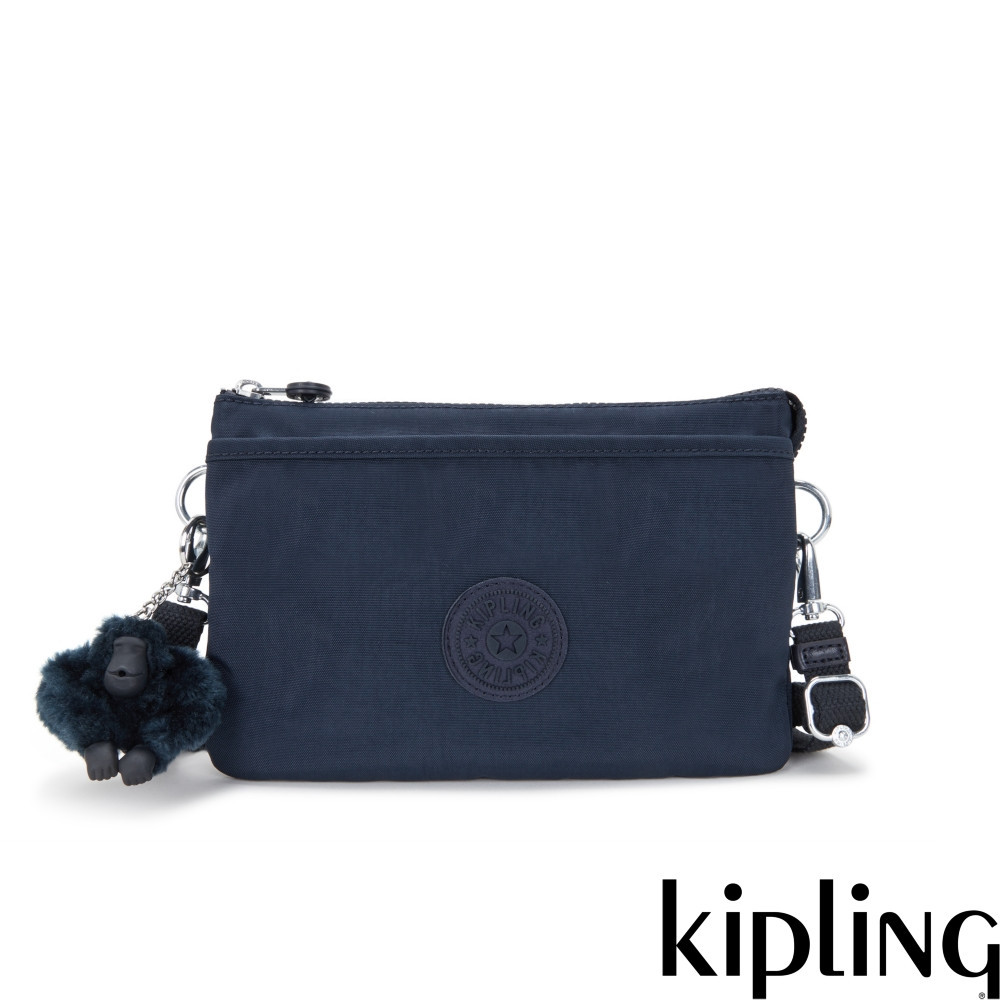 Kipling『千層包』碧海深藍單肩隨身斜背包-RIRI