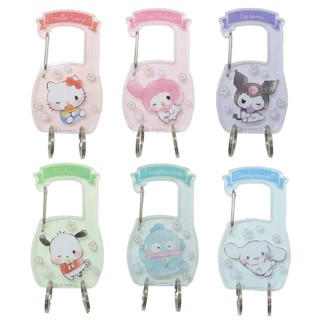 【現貨】小禮堂 Sanrio 三麗鷗 壓克力扣環鑰匙圈 (眨眼款) Kitty 美樂蒂 帕恰狗