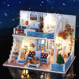 【爆款下殺】 diy小屋 手工製作 小房子模型 拚裝 創意生日禮物 袖珍屋 diy 模型屋 閣樓 房屋模型 微縮模型