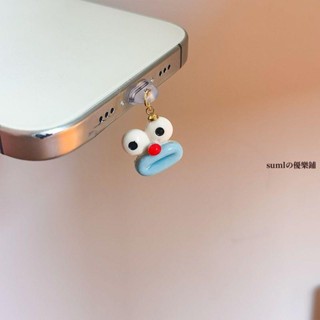 手機防塵塞🌸充電孔防塵塞 吊飾 可愛搞怪小醜錶情usb充電口掛件type-c蘋果15小米通用手機防塵塞N