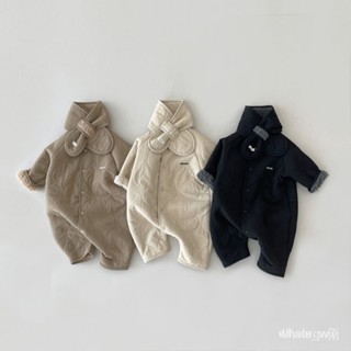 小象寶寶衣服 嬰兒衣服 韓版嬰兒加絨加厚保暖爬服 寶寶連體衣 新生兒衣服秋冬 嬰兒爬服 兒童包屁衣