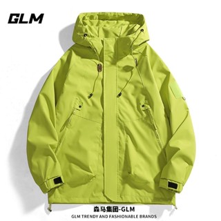 🔥臺灣熱賣🔥衝鋒衣外套森馬集團GLM衝鋒衣外套男女衕款寬鬆防水美拉德工裝防風運動夾剋 HRRO