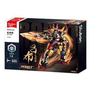 ✨三國戰紀 趙雲 呂布機甲模型 拚裝手辦 禮物 機甲模型 lego拚裝模型 拚裝小顆粒機甲 3D立體手辦 機器人模型