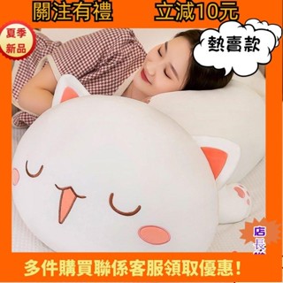 現*免運/抖音爆款 蜜桃貓 貓咪玩偶抱枕 睡覺可拆洗床上 可愛玩偶佈娃娃 午睡新款送女生 交換禮物 生日禮物*1