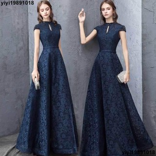 熱銷現發 訂製名媛宴會法式晚禮服蕾絲輕奢會主持人緊身晚宴服訂婚宴晚禮服慈善晚會化妝舞會晚禮服喜宴敬酒服日常約會洋裝新款