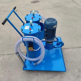【熱銷機器搶購中】濾油車 液壓油過濾機 小型工業柴油廢機油過濾器 手推式移動雙桶濾油車