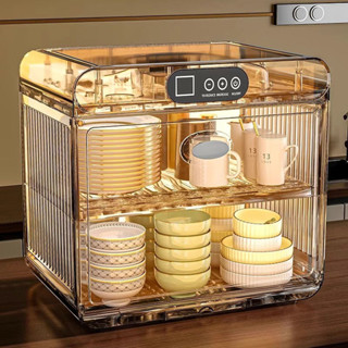 消毒烘乾廚房收納置物架家用櫃筷盤子碗碟餐具杯子收納多層防塵【Anna家】