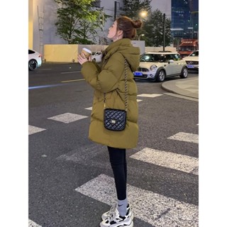 羽絨棉服女 冬天外套 厚外套 女 冬天厚外套 中長款 冬季新款 加厚 韓版 寬鬆 棉衣 顯瘦 時尚 流行外套 A15