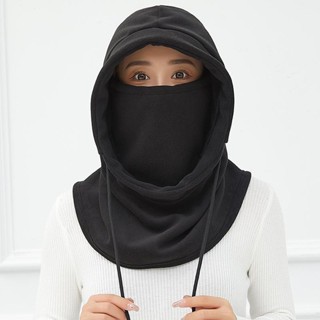 【熱賣】￡防風帽￡ 騎行帽子冬季防寒麵罩保暖口罩圍脖一體加絨加厚防風護耳頭套