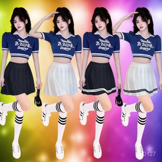啦啦隊服裝女團成人中學生運動會拉拉隊啦啦操演出服舞蹈套裝 5CL4