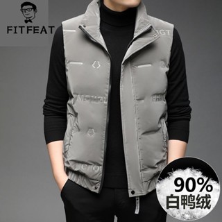 FIT FEAT男裝輕薄羽絨馬甲春秋季男士背心免燙羽絨服坎肩秋裝外套保暖背心 秋冬馬夾 馬甲背心 馬甲背心 外套背心