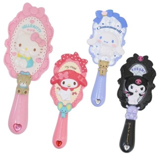 【現貨】小禮堂 Sanrio 三麗鷗 造型氣墊梳 (圓框角色) Kitty 酷洛米 大耳狗 美樂蒂