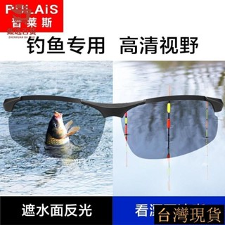 💯桃園出貨✔2023釣魚眼鏡看漂專用增晰垂釣開車智慧感光變色偏光太陽墨鏡男