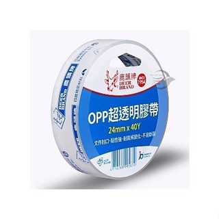 鹿頭 PPS7 OPP透明膠帶 1"(24mm*40Y) 單捲 透明膠帶 多件優惠【金玉堂文具】