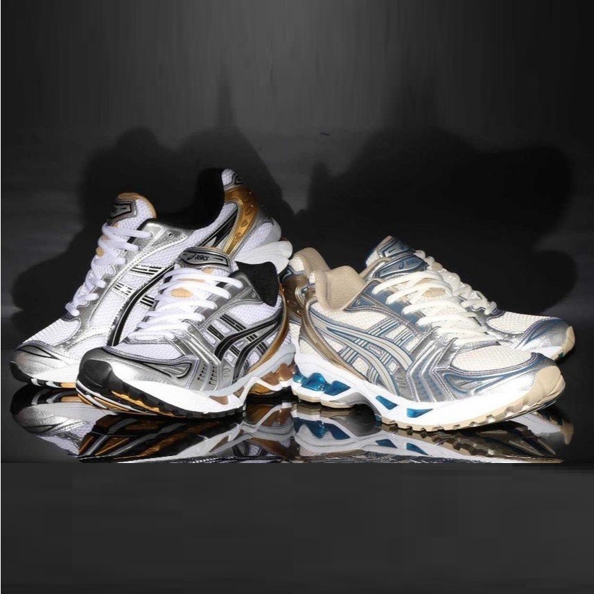 Asics GEL-KAYANO 14 金屬 香檳金 金銀藍 休閒鞋 男女慢跑鞋 1201A019-102-105