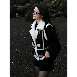 codibook｜韓國 moodloveroom 羊毛絨內裡立領長版外套［預購］針織外套 羊羔毛外套 女裝