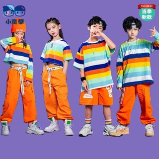 小童學童裝 兒童街舞表演服裝 兒童啦啦隊服裝 兒童小學生運動會嘻哈街舞演出服套裝新款開幕式爵士表演服裝