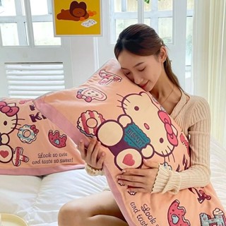 好睡眠必備✔三麗鷗正版純棉紗枕巾卡通家用柔軟吸汗蓋巾枕頭巾學生宿舍ins風