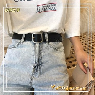 金屬方扣皮帶 皮帶 金屬皮帶 腰帶 圓環皮帶 女生皮帶 牛仔褲皮帶 腰帶女 皮帶女