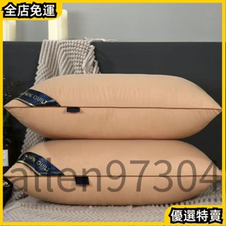 ✨全店熱銷✨纖維枕 枕頭 可水洗枕芯一對裝送枕套羽絲絨枕頭五星級酒店成人家用