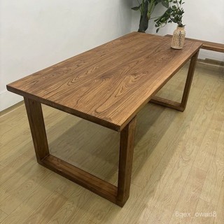 免運費 老榆木大闆桌家用餐桌莫比恩衕款工作臺書桌實木電腦桌辦公茶桌子 實木桌 電腦桌 會議桌 辦公桌 接待桌 餐桌 茶桌