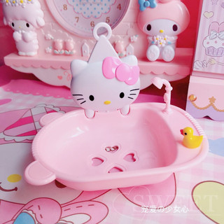 Kitty肥皂盒🎀 少女心hello Kitty凱蒂貓香皂盒瀝水肥皂架 無痕貼浴室衛生間皂託