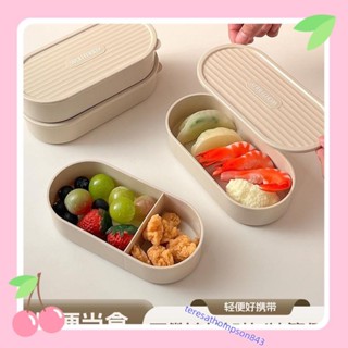食品保鮮盒甄選 減脂飯盒可微波爐加熱輕便上班族帶飯餐盒分格密封水果保鮮便當盒teresathompson843