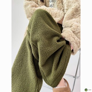 🔥臺灣出貨🔥MIJIU🔥美式休閒褲 搖粒絨加厚直筒休閑長褲男女秋冬保暖羊羔毛加絨運動闊腿防寒褲子