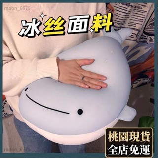 桃園有貨⚡️免運 多功能家用 ins網紅鯨魚抱枕 抱枕 公仔 夾腿抱枕 夏季冰絲 可愛女生睡覺超軟毛絨玩具 安撫清225