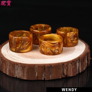🌈Wendy丨天然金絲海柳戒指 扳指黑珊瑚活海柳指環 血柳大拇指戒指 把玩指環王