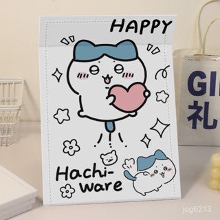 Hachiware化妝鏡桌上臺式折疊鏡子臥室宿捨梳妝鏡大號鏡子少女