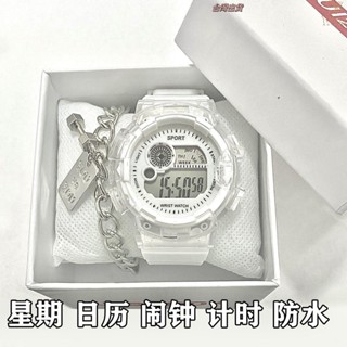 手錶 學生手錶 考試手錶 ins風女生手錶 最新爆款獨角獸手錶女款學生黨初高中生冰川白色少女ins高顏值運動電子表