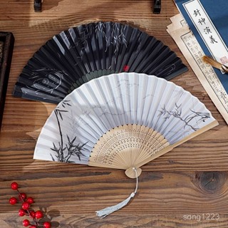 ✨限時5折起✨ 扇子古風國潮摺扇漢服女旂袍舞蹈跳舞兒童學生夏日隨身小扇中國風