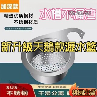 🔥限時下殺 【天鵝陞級版】天鵝瀝水籃 不銹鋼過濾網 水槽過濾網 廚房瀝水架 飯菜殘渣瀝水水龍頭置物架