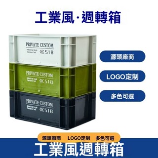 臺灣出貨 工業風長方形耐用車用客廳簡約收納週轉箱 過濾箱 塑膠箱 物流箱 週轉箱 EU箱 整理箱 收納箱 置物箱 工具箱