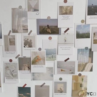💝昱城💝30張入 韓風卡片 韓網拍必備 抽象 風景系列 房間裝飾小卡片 攝影道具背景 Ins拍照道具 韓式居家風格