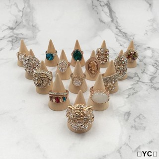 💝昱城💝北歐實心木質戒指展示架 飾品收納 擺拍道具 戒指座