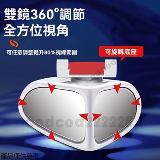 汽車前後輪盲區倒車後視 360度反光輔助鏡 汽車後照鏡 車用照後鏡 車用圓鏡 後視廣角鏡 後照鏡 後視鏡 倒車鏡 盲點鏡