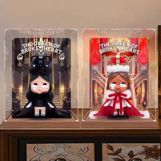 臺灣新百利#適用POPMART泡泡瑪特Crybaby 400% 心碎女王壓克力展示盒收納防塵#促銷產品