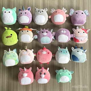 squishmallow毛絨玩具動物抱枕 獨角獸貓頭鷹大象奶牛靠墊