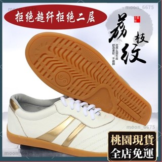 桃園有貨⚡️免運 多尺寸四季款 武術鞋 功夫鞋 太極鞋 喬尚太極鞋女武術鞋加厚牛津底真牛皮男冬季太極拳練功比賽錶演43