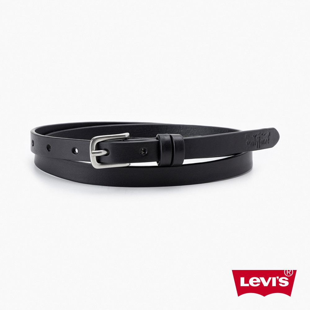 Levi's® 女款 細版經典雙馬標壓印皮帶 000IZ-0000 人氣新品