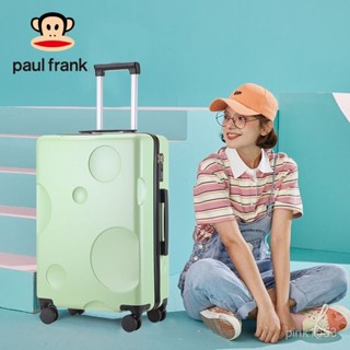 免運#大嘴猴Paul Frank拉桿箱行李箱女萬嚮輪旅行箱學生女行李箱密碼箱出行收納包 旅行收納包 多功能收納包