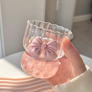 ❤️桃園出貨 現時特賣✨【9.2萬人收藏】可愛圓形玻璃泡茶杯家用創意高顏值女生果茶檸檬水杯豎紋馬克杯子