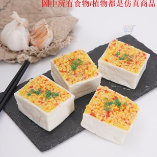 ✨模擬模型 模擬蒜蓉豆腐模型教具創意直播臭豆腐小吃攤裝飾擺件食物拍攝道具模擬食物 模擬模型 模擬