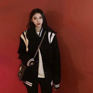 【PING'S🌞】紅色 棒球服 女 早春裝 春季 新款 外套 小個子 加厚 春秋 上衣 高階感