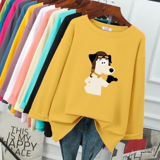 M-5XL【臺灣出貨】 夏季新款T恤 大尺碼長袖 長袖上衣 韓版T恤女 寬鬆顯瘦上衣 長袖T恤女 大尺碼長袖 女裝衣