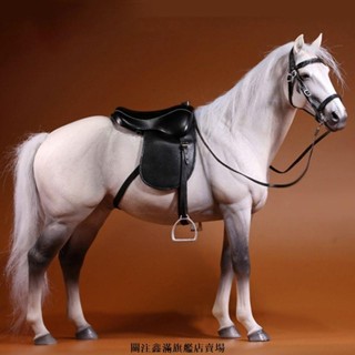 【臺灣熱賣+免運】溫血馬高檔模擬動物模型大號工藝品樹脂手辦馬擺件